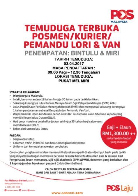 Jobs now available in miri. IKLAN JAWATAN KOSONG (BINTULU & MIRI) - TEMUDUGA TERBUKA ...