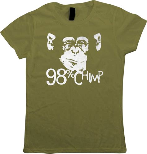 98 Affe Damen Lustiges T Shirt Affe Schimpanse Ape Primat Cheeky Banane Rücken Humor Lachen