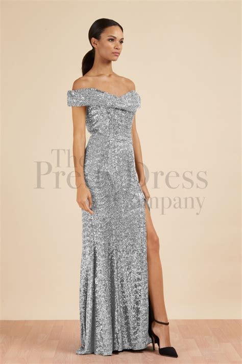 Dresses Thea Sequin Side Split Gown