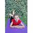 Little Girl Doing Yoga Exercise — Stock Photo © Leetorrens 183154344