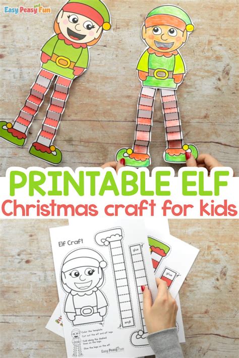 Printable Elf Christmas Craft Easy Peasy And Fun