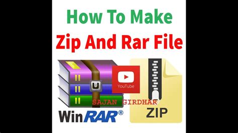 How To Create Rar And Zip File And Openpassword To Folder Youtube