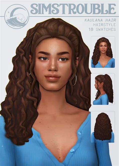Best Maxis Match Curly Hair Cc For The Sims All Free Fandomspot Hot