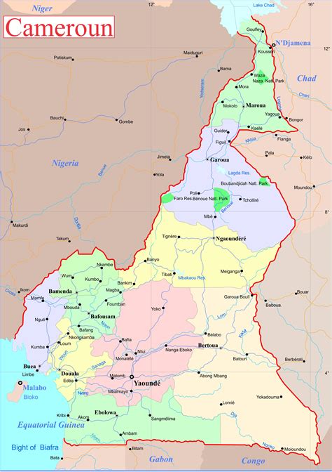 Carte Du Cameroun Différentes Cartes Du Pays Du Continent Africain