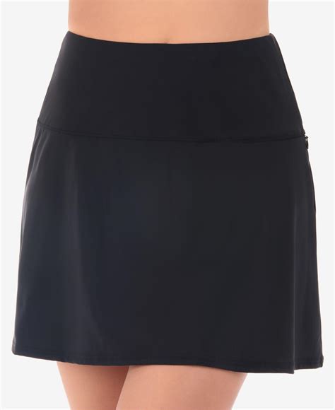 Miraclesuit Fit And Flare Swim Skirt In Black Lyst