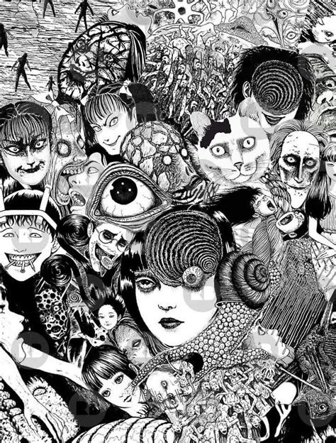 Pin By Nurul Abdullah On Art Junji Ito Scary Art Japanese Horror