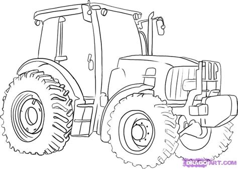 Tractor Drawing Clip Art Library