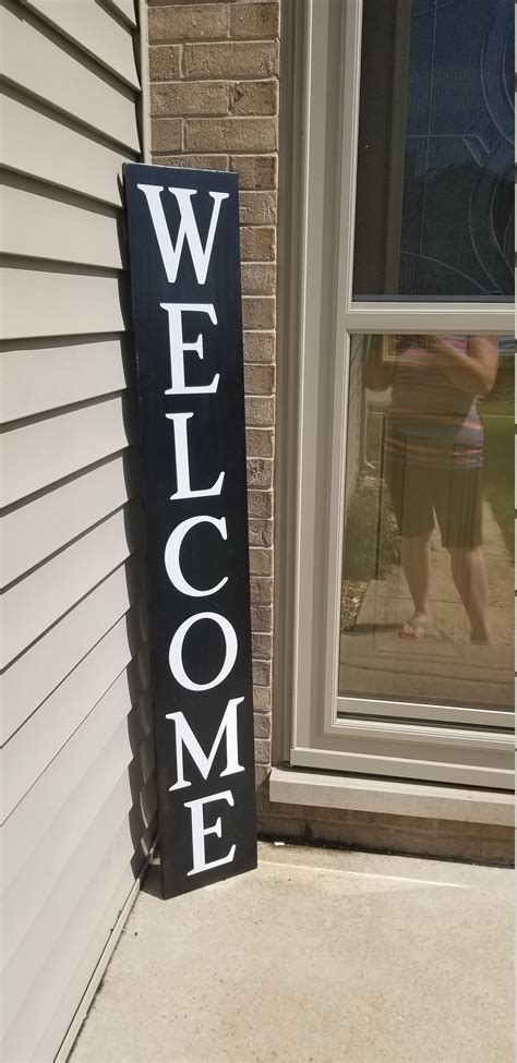 Welcome Front Porch Wooden Sign Front Porch Sign Welcome Etsy