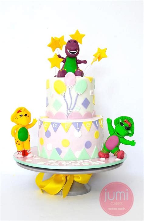 Pastel Barney Cake Decorated Cake By Jumicakes Cakesdecor