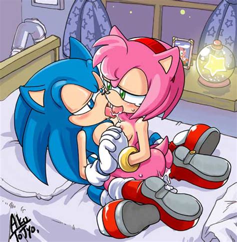 Aku Tojyo Amy Rose Sonic The Hedgehog Sonic Series Lowres Aftersex Cum Cum In Pussy