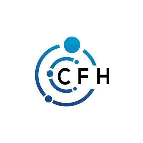 Cfh Letter Logo Design On White Background Cfh Creative Initials