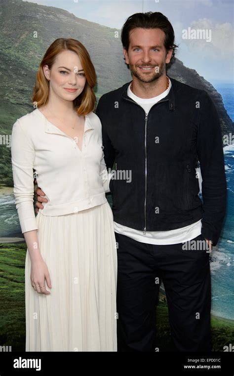 Emma Stone And Bradley Cooper Arrive At A Photocall For Aloha London