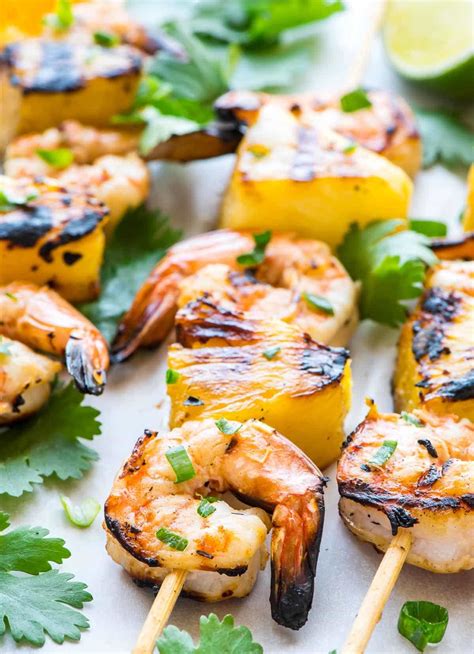 A tangy acid, olive oil for flavor & 6 classic seasonings make this the best steak marinade ever! Pineapple Shrimp Kabobs | Grill, Oven, or Stovetop