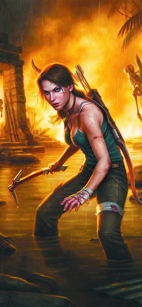 1242x2688 Lara Croft Tomb Raider Warrior Girl 4k Iphone XS MAX HD 4k