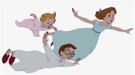 Disney Inspirations Peter Pan Wendy John And Michael Transparent Png