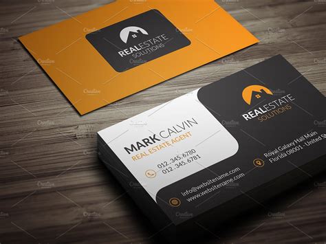 Exp realty business cards for real estate agents who want to stand out with a quality, professional below you'll find a selection of exp realty business card designs. Real Estate Business Card 39 ~ Business Card Templates ~ Creative Market