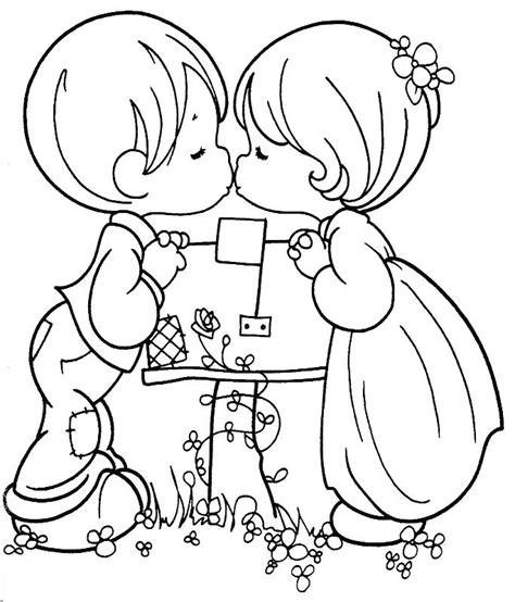 Appropriate Anime Characters Kissing Coloring Pages