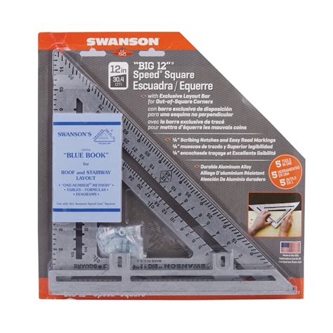 Swanson Tool Company Big 12 Speed Square Wlayout Bar Blue Book In The
