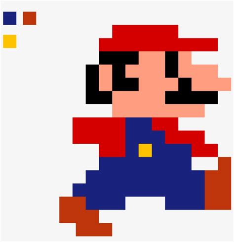 Mario Sprite 2 Incomplete 8 Bit Mario Transparent Png 1200x1200