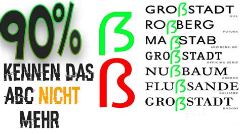 Gro ẞ Es Scharfes Sß EingefÜhrt Großes Scharfes S ß ẞ Wie Macht Man