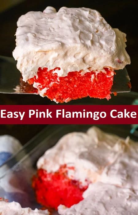 Easy Pink Flamingo Cake Food Menu