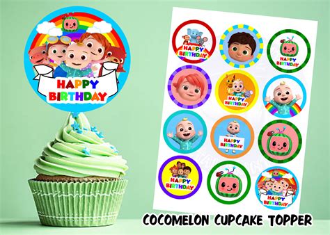 Cocomelon Personalized Cupcake Topper Pcs Lazada Ph
