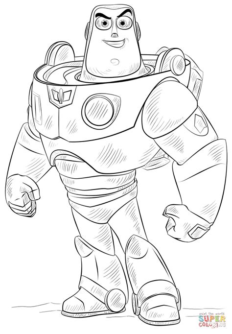 Free Printable Buzz Lightyear For Coloring