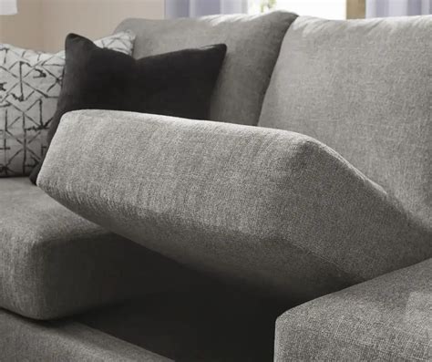 Alexandria Gray Chenille Sofa Broyhill Official The Most Widely Used