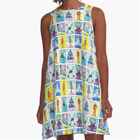 La Loteria A Line Dress For Sale By Mikekimart Redbubble