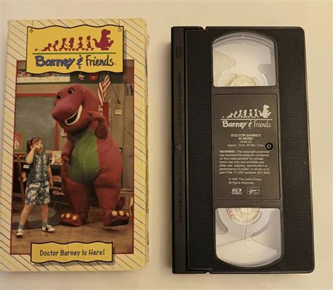 Barney And Friends Doctor Barney Is Here Vhs 1992 Lyons Time Life Video