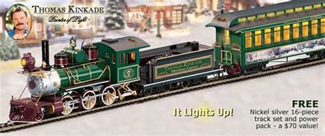 Thomas Kinkade Christmas Express Train Set Lionel Hogwarts Express O