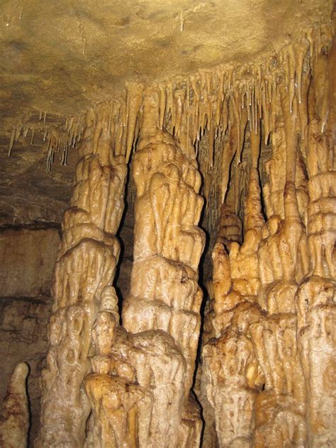 Travertine Flowstone Covered Columns In Great Onyx Cave F Flickr