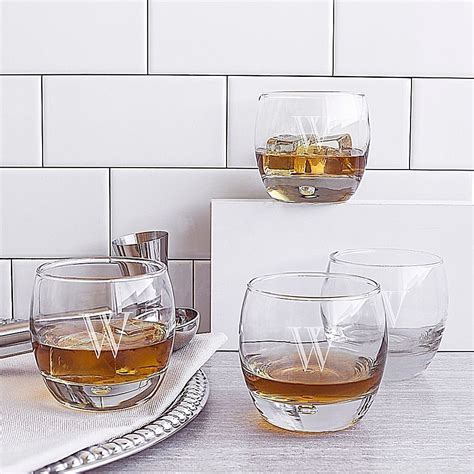 cathy s concepts heavy based whiskey glasses set of 4 bed bath and beyond whiskey glasses