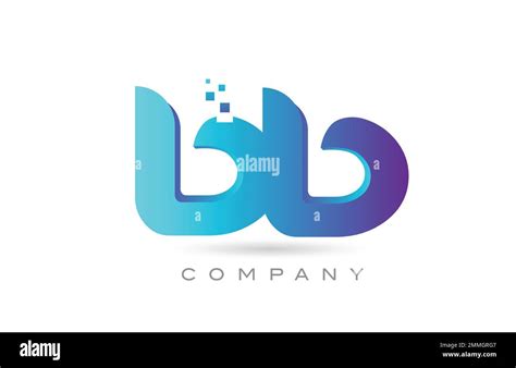 Bb Alphabet Letter Logo Icon Combination Design Creative Template For
