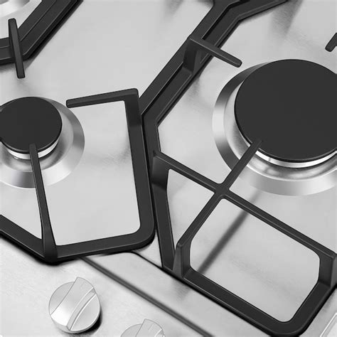 Empava 24 In 4 Burners Stainless Steel Gas Cooktop In The Gas Cooktops