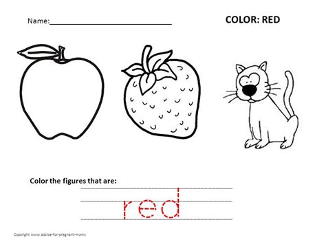 Free Preschool Worksheets For Learning Colors Advice For