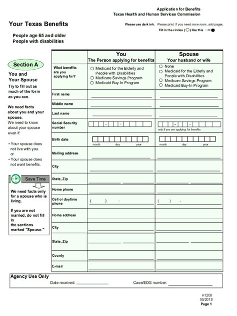 Texas Medicaid Application Fill Out Sign Online Dochub