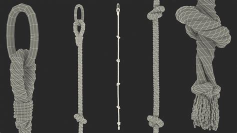 Knotted Climbing Rope 3d Model 29 3ds Blend C4d Fbx Max Ma