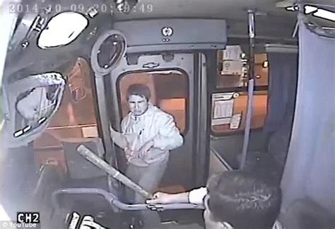 karma for the bag stealer as he strikes on a bus driver stops his escape by trapping him in the