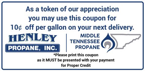 Specials Offers — Henley Propane