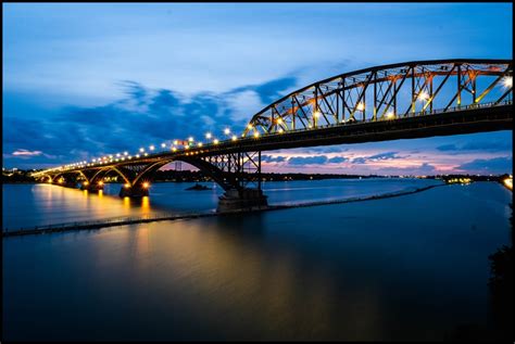 The Peace Bridge On A Beautiful Late Spring Evening