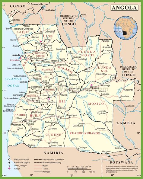 Bengo Province Angola Map
