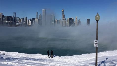 Polar Vortex Visits Chicago 40 Wind Chill Youtube