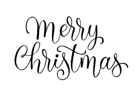 Free Vector Merry Christmas Calligraphy Merry Christmas Calligraphy