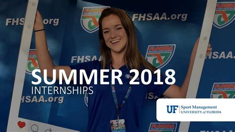 When it comes to facility management for sports complexes or facilities, internships are certainly less common. Sport Management Internships (Summer 2018) - YouTube