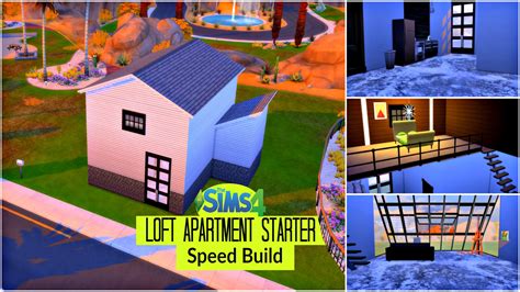 The Sims 4 Speed Build Loft Apartment Starter The Limegreen Flamingo