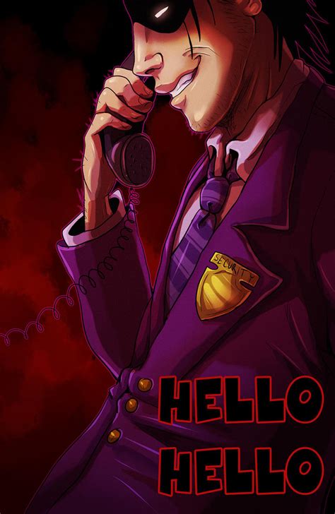 Fnaf Purple Guy On The Phone By Ladyfiszi On Deviantart