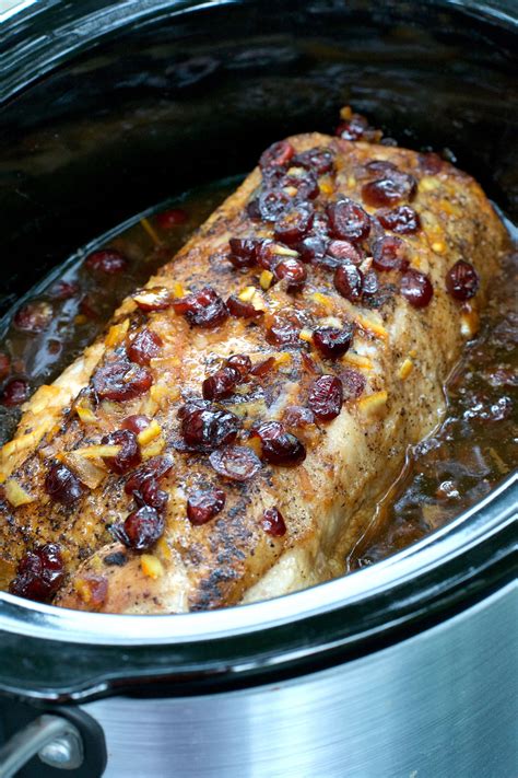 Sprinkle with salt and pepper. Cranberry Orange Pork Roast | Recipe | Pork roast recipes, Pork roast, Slow cooker pork loin