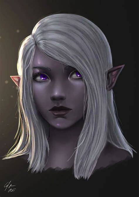 Amalcia Dnd Charakter Inspo Dark Elf Elves Fantasy Elf Art