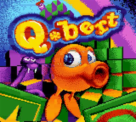 Qbert 1982 Puzzle Retro Arcade Flash Game
